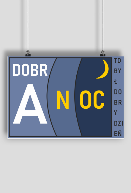 Plakat do sypialni - dobranoc