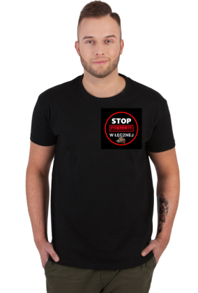 T-shirt czarny - małe logo