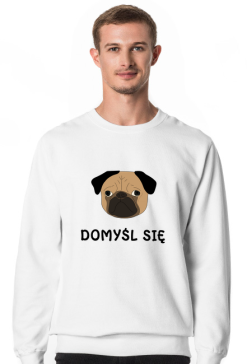 Bluza męska z mopsem