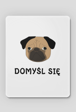 Podkładka pod mysz z mopsem