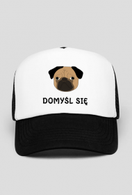 Czapka z daszkiem z mopsem