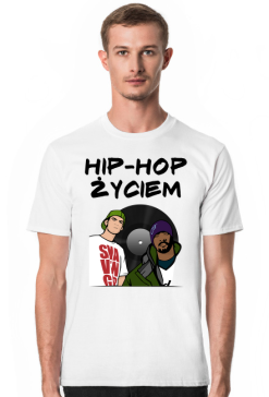 Koszulka męska hip-hop życiem