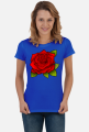 Koszulka damska czerwona róża