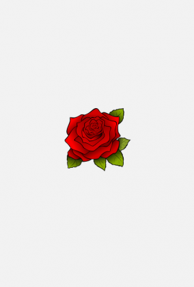 Koszulka damska czerwona róża