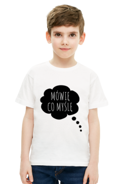 T-shirt dziecięcy MÓWIĘ CO MYŚLĘ