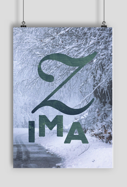 Zima - plakat zimowy