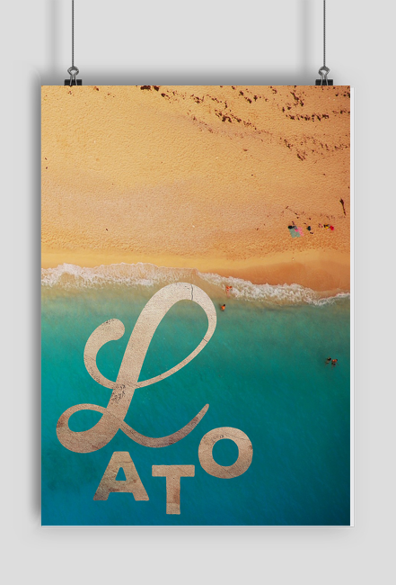Lato - plakat przedstawiający lato