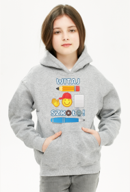 Witaj szkoło! Bluza dla dziewczynki z kapturem
