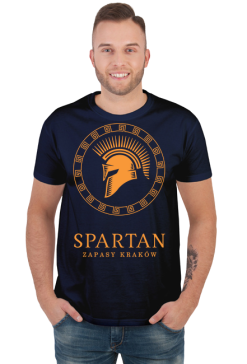 T-shirt granatowy Spartan Zapasy Kraków
