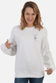 peace sign jumper women