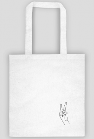 peace sign tote bag