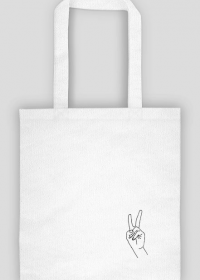 peace sign tote bag