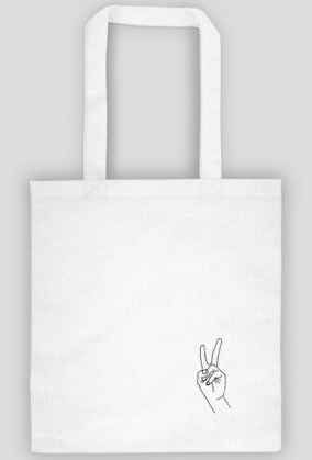 peace sign tote bag