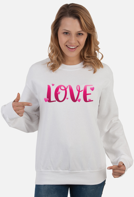 Love - bluza damska na Walentynki