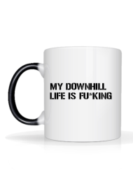 KUBEK WHITE-BLACK MY DOWNHILLL LIFE IS FU*KING