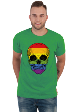 Man T shirt skull