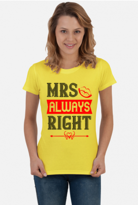 Mrs always right koszulka