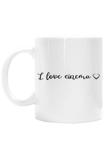 I love cinema - biały kubek