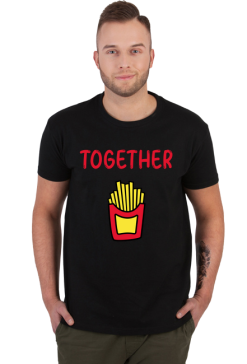 Koszulki dla par Better together keczup i frytki 1