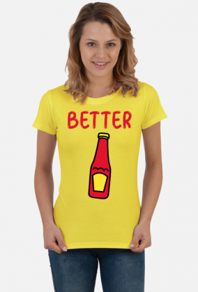 Koszulki dla par keczup i frytki better together