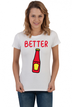 Koszulki dla par keczup i frytki better together
