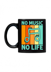 NO MUSIC NO LIFE kubek czarny