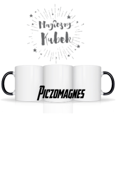 Magiczny Kubek Piczomagnes z Dużym  Napisem