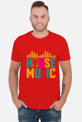 HOUSE MUSIC koszulka męska