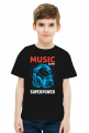 Music is my Superpower Koszulka dziecięca UNISEX