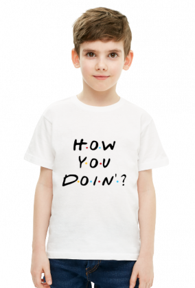 T-shirt chłopięcy - How you doin?