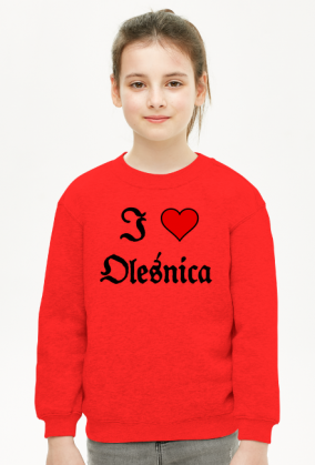 Dziecieca bluza unisex I love Olesnica