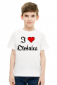 Koszulka dziecieca t-shirt unisex I love Olesnica