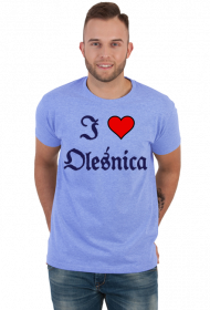 T-shirt koszulka z krotkim rekawem I love Olesnica