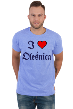 T-shirt koszulka z krotkim rekawem I love Olesnica