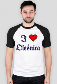 Koszulka baseball I love Olesnica