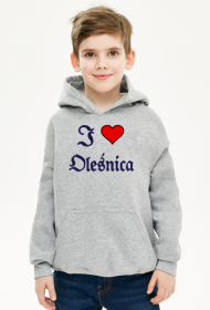 Dziecieca bluza z kapturem unisex I love Olesnica
