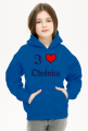 Bluza dziecieca unisex z kapturem I love Olesnica