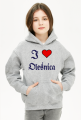 Bluza dziecieca unisex z kapturem I love Olesnica