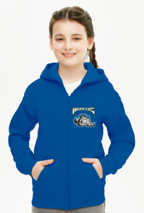 SIERADZWARRIORS BLUZA ROZPINANA Z KAPTUREM DLA MŁODSZYCH FANÓW