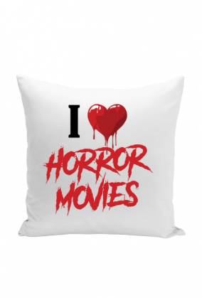 poduszka white i love horror