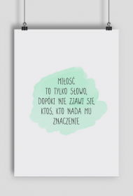 Plakat A2 MIŁOŚĆ