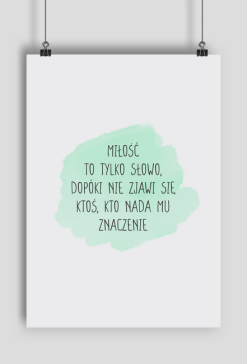 Plakat A2 MIŁOŚĆ