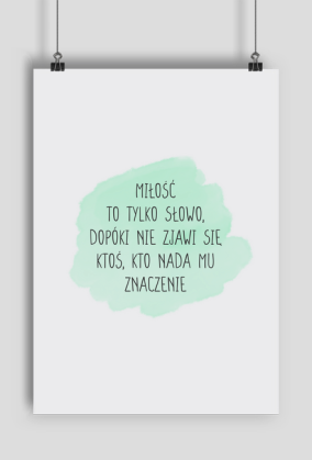 Plakat A2 MIŁOŚĆ