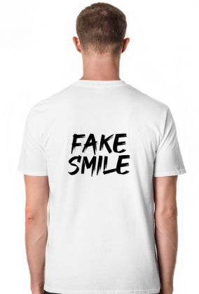 Koszulka Męska Biała - FAKE SMILE