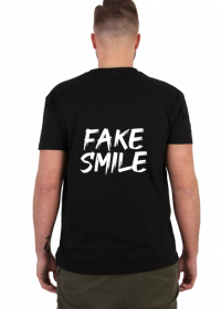 Koszulka Męska Czarna - FAKE SMILE
