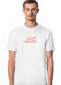 Koszulka dla biegaczy-pracoholików "-out work" - taki outwork, ale workout