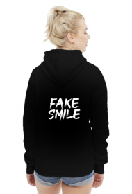 Bluza Damska Czarna - FAKE SMILE