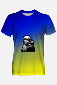 Prezydent Załęcki Slava Ukraina - Koszulka męska Full print