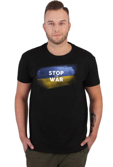 koszulka męska STOP THE WAR | Ukraina