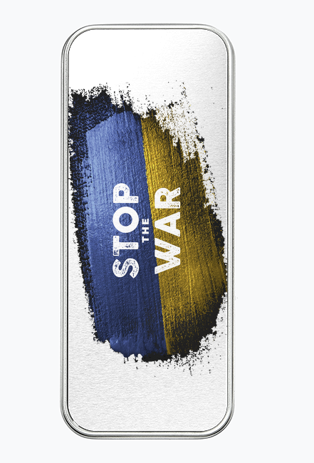 Aluminiowe Pudełko – Piórnik STOP THE WAR | Ukraina